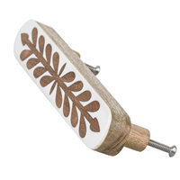 Wood Inlay Cabinet  Pull - 7"