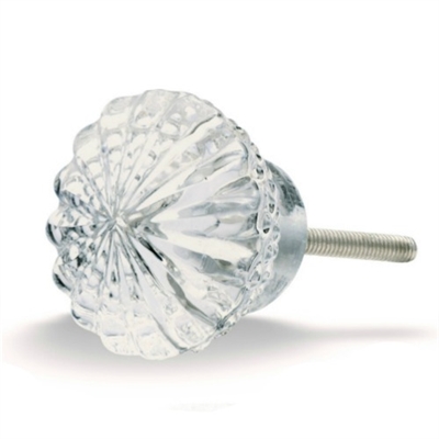 Clear Glass Cabinet Knob