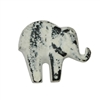 Baby Elephant Cabinet Knob in White Distressed Finish