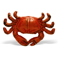 Crab Shaped Cabinet Knob in Distressed Orange Finish