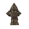 Fire Hydrant Cast Iron Cabinet Knob in Antique Finish