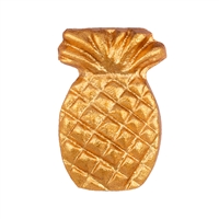 Pineapple Cast Iron Cabinet Knob in Gold Finish