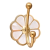 Golden Brass Wall Hook