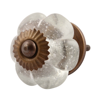 Clear Melon Glass Cabinet Knob