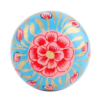 Hand Painted Wooden Cabinet Knob