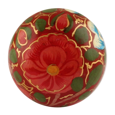 Hand Painted Wooden Cabinet Knob