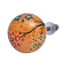 Hand Painted Wooden Cabinet Knob