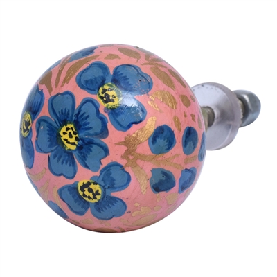 Hand Painted Wooden Cabinet Knob