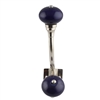 Dark Blue Ceramic Antique Iron Hook