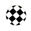 Black and White Checkered Cabinet Knob