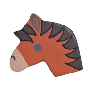 Wooden Hand Painted Horse Cabinet Knob