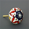 Round Embossed Ceramic Cabinet Knob