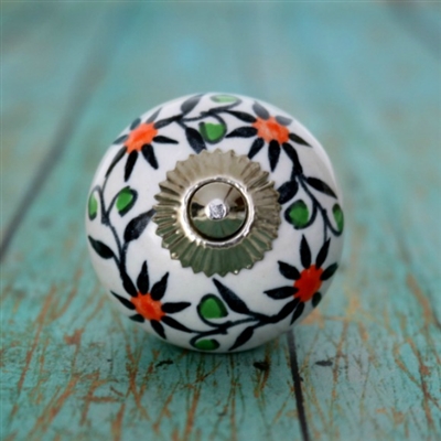 Round Ceramic Cabinet Knob
