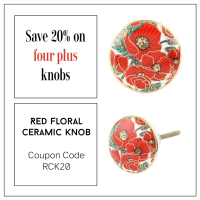 Red Gold Flower Knob Coupon