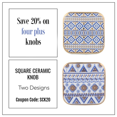 Square Ceramic Knob Coupon