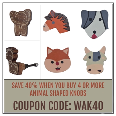 Wooden Animal Knob Coupon