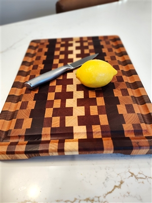 End Grain Multiple Woods Board