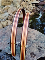 Ready to ship Sapele with Wide Maple Stripes 700c x 1 3/4"