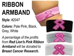 Red Lion Pink Ribbon/Ponytails Armbands