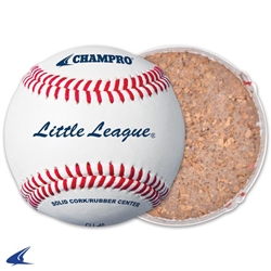 Champro Little League Game RS- Cork/Rubber Core- Genuine Leather Cover