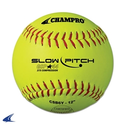 Champro ASA 12" Slow Pitch - Durahide Cover .44 Cor