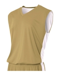 A4 Reversible Moisture Management Muscle V-Neck Jersey-YOUTH