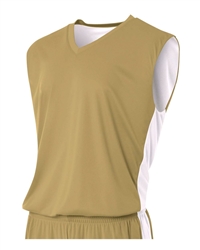 A4 Reversible Moisture Management Muscle V-Neck Jersey-YOUTH