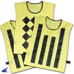 Champro Sideline Official Pinnies (Set Of 3, 1 Diamond/2 Striped