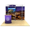 10ft Timberline Monitor Display with Straight Fabric Sides and Counter