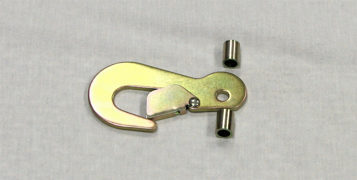 2 Heavy Duty Flat Snap Hook With Spacers - Ratchet Attachment