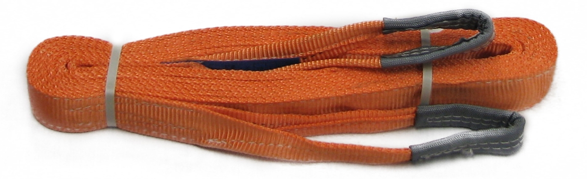 2 x 20' Recovery Tow Strap w/ 2 PLY Polyester Web & Reinforced Cordura Eyes