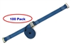 100 Pack of 2" x 20' Blue E-Track Cam Buckle Strap with Spring E-Fittings