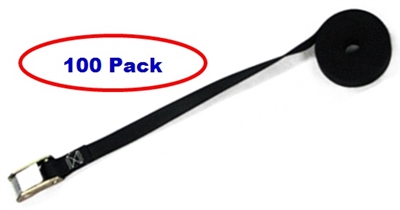 100 Pack of 1" Endless Tie Down Straps