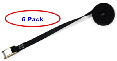 6 Pack of 1" Endless Tie Down Straps