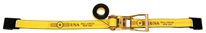 2" Ratchet Strap with Flat Hooks