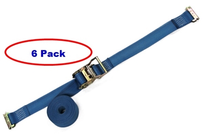 2" x 12' E-Track Ratchet Strap - 6 Pack