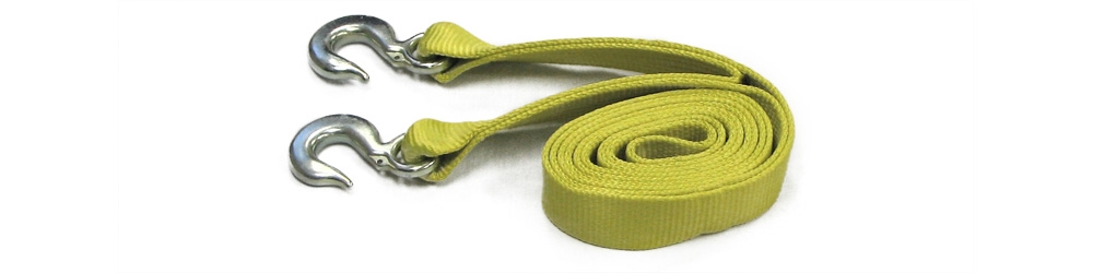 2 x 20' Recovery Tow Strap with Tow Hooks