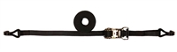 1" x 6' SPIN FREE Heavy Duty Ratchet Strap with Wire Hooks