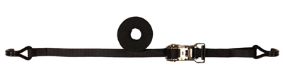 1" x 6' SPIN FREE Heavy Duty Ratchet Strap with Wire Hooks