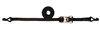 1" x 20' SPIN FREE Heavy Duty Ratchet Strap with Wire Hooks