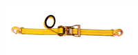 2" x 6' SPIN FREE Heavy Duty Ratchet Strap with Flat Snap Hooks