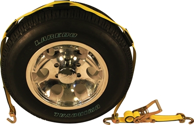 2" x 10' SPIN FREE Ratchet Strap with 3 Swivel J-Hooks and 3 Rubber Blocks