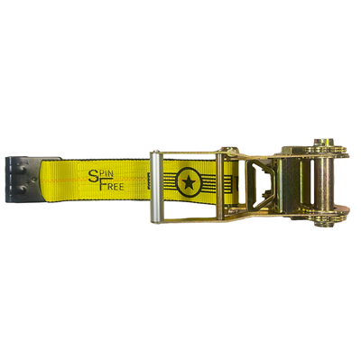 3" x 18" SPIN FREE Fixed End Ratchet with Flat Hook