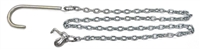 5/16" x 10' Tow Chain with 14" Forged Tow Hook and T & Grab Hook