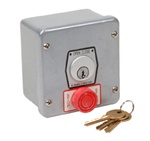1KXS Commercial Exterior Key Switch with Center Return and Stop Button