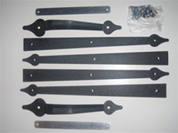 Garage door dummy strap style hinge kit