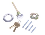 Garage door lock replacement keyed rim cylinder