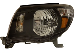 2005-2008 Toyota Tacoma Chrystal Headlights, Black, by AnzoUSA