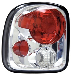 99-02 Silver Step-Side Tail Lamps, Chrome, by AnzoUSA