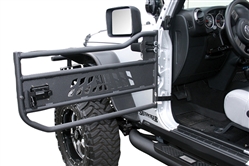 2007-12 Jeep JK Aluminum Tubular Doors by Aries in Black Textured Finish AO-15009